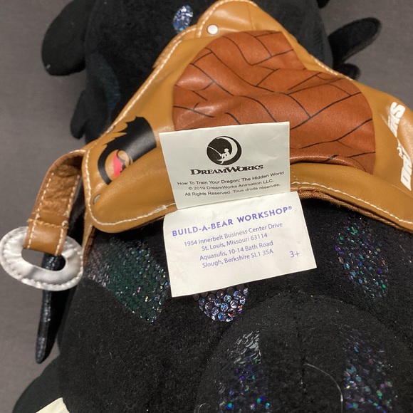 BUILD A BEAR HOW TO TRAIN YOUR DRAGON TOOTHLESS  SPECIAL EDITION BIOLUMINESCENT - Picture 7 of 16